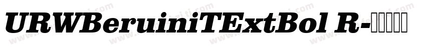 URWBeruiniTExtBol R字体转换
